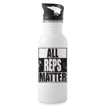 All Reps Matter Calisthenics - Water bottle with straw - white - Right