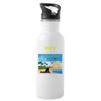 Sex on the Beach - Water bottle with straw - white - Right