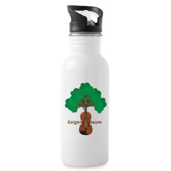 Violin Tree - Water bottle with straw - white - Right