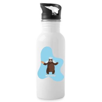 Raccoon - Water bottle with straw - white - Right
