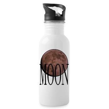 Cradle - Ruby Red Moon - Water bottle with straw - white - Right