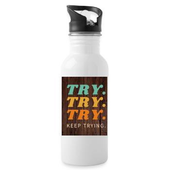 Try - Water bottle with straw - white - Right