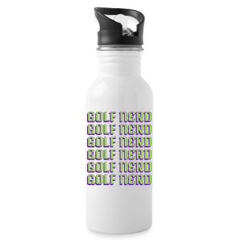 Golfhair Golf Dictons drôles Clubs de golf Golf Club - Gourde avec paille intégrée - blanc - Droite