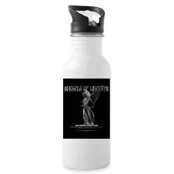 Angels of Liberty - Trinkflasche mit integriertem Trinkhalm - Weiß - Rechts