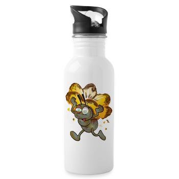 Zombie worker ant - Water bottle with straw - white - Right