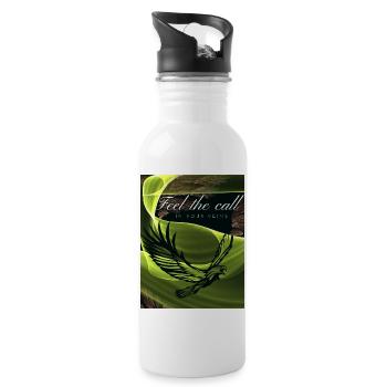 Feel the call Design - Water bottle with straw - white - Right
