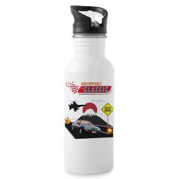 classic JPN drive - Water bottle with straw - white - Right