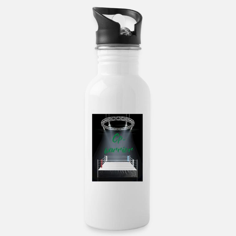 CP Warrior - Water bottle with straw - white