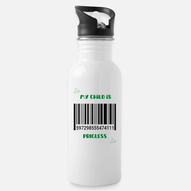 PrIcless - Gourde avec paille intégrée - blanc