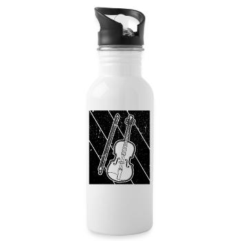 Violin Violinist Violinist - Water bottle with straw - white - Right