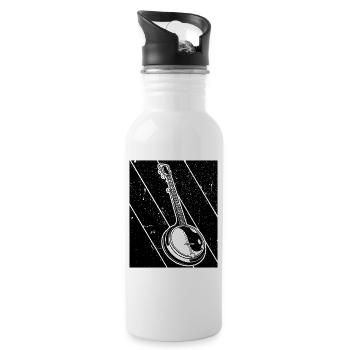 Banjo Banjo player Banjoist - Water bottle with straw - white - Right