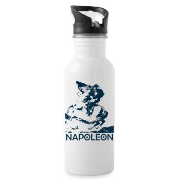 Napoleon Bonaparte - Trinkflasche mit integriertem Trinkhalm - Weiß - Rechts