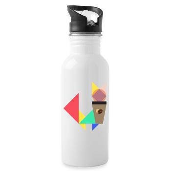 Katmetric Coffee lover - Water bottle with straw - white - Right