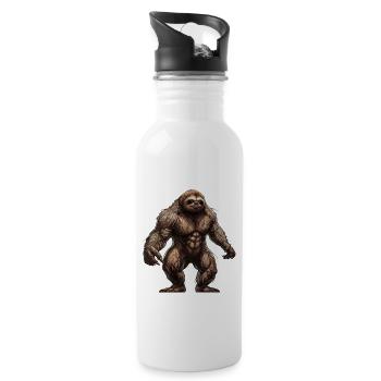 Maik - Trinkflasche mit integriertem Trinkhalm - Weiß - Rechts