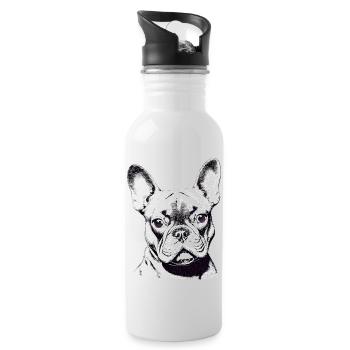 Bulldog Dogs Dog Owner Dog Dog Owner - Gourde avec paille intégrée - blanc - Droite