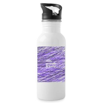 cold smooth tasty 7 - Trinkflasche mit integriertem Trinkhalm - Weiß - Rechts