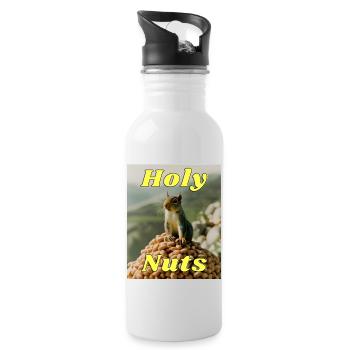Holy Nuts - Water bottle with straw - white - Right