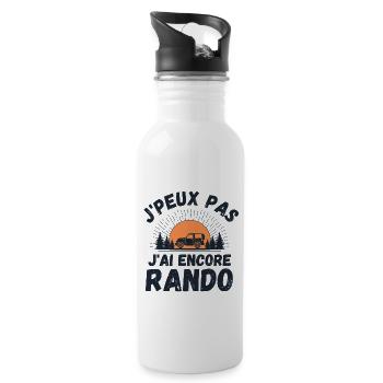 J ai une randonnée 2 - Gourde avec paille intégrée - blanc - Droite