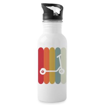 E-Scooter Roller Scooter - Trinkflasche mit integriertem Trinkhalm - Weiß - Rechts