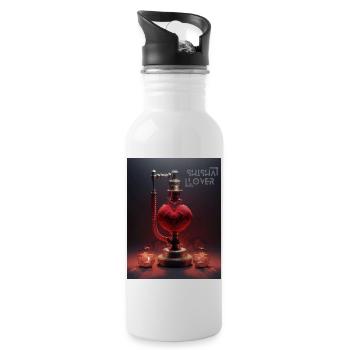 Shisha Lover Futuriste - Gourde avec paille intégrée - blanc - Droite