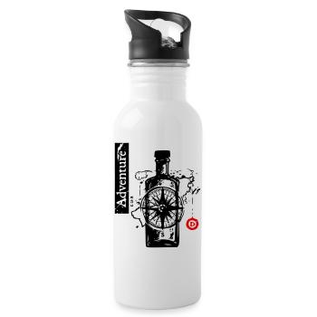 Adventure Trip - Water bottle with straw - white - Right