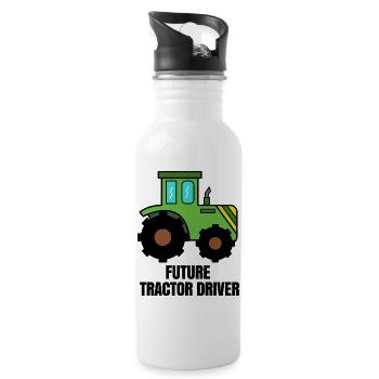 Déclaration du tracteur Biobauer pour véhicule à moteur - Gourde avec paille intégrée - blanc - Droite