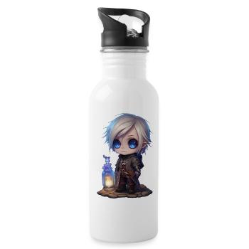 Human Alchemist - Water bottle with straw - white - Right