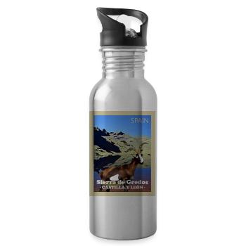 Gredos National Park - Water bottle with straw - silver - Right