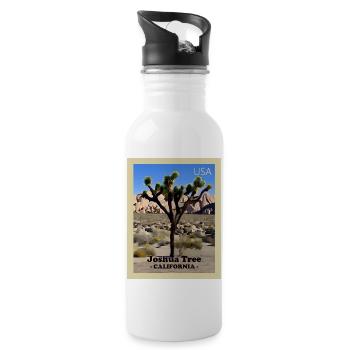 Joshua Tree National Park - Water bottle with straw - white - Right