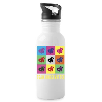 Team grass snake - Water bottle with straw - white - Right