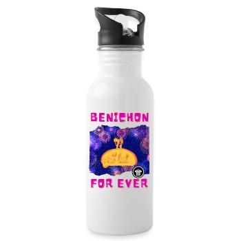 Bénichon for ever von ça glâne pour moi 2 - Trinkflasche mit integriertem Trinkhalm - Weiß - Rechts