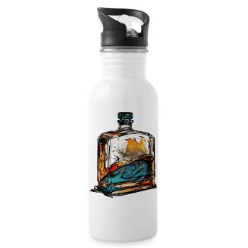 Gin - Water bottle with straw - white - Right