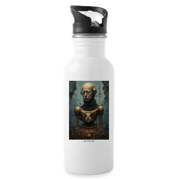 Ready for the future? - Water bottle with straw - white - Right