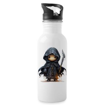 Süßer Geist Mit Schwert Fantasy Shirt - Trinkflasche mit integriertem Trinkhalm - Weiß - Rechts