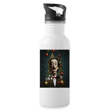 Salvador Christmas - Water bottle with straw - white - Right