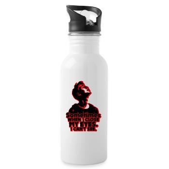 Dreams - Trinkflasche mit integriertem Trinkhalm - Weiß - Rechts