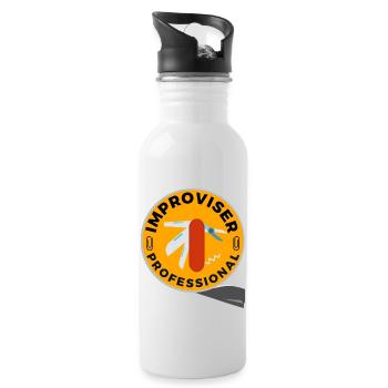 Improviser Professional - Water bottle with straw - white - Right
