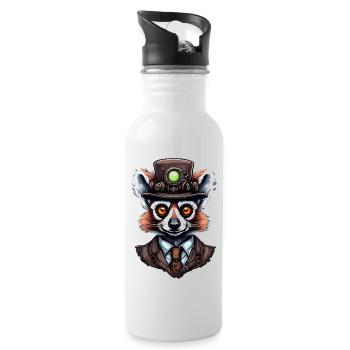 Lemur - Water bottle with straw - white - Right