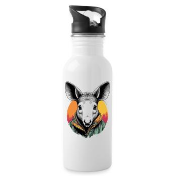 Aardvark - Water bottle with straw - white - Right