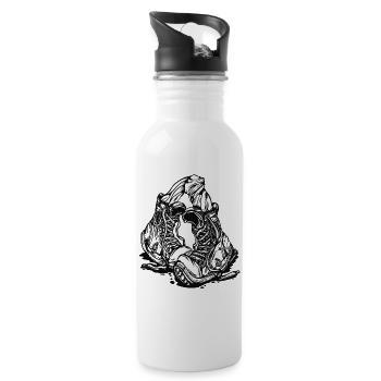 Sports Boots - Water bottle with straw - white - Right