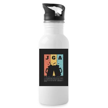 JGA friends only - Trinkflasche mit integriertem Trinkhalm - Weiß - Rechts