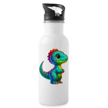 Dinosaur - Water bottle with straw - white - Right