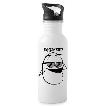 Idée cadeau humour drôle - Gourde avec paille intégrée - blanc - Droite