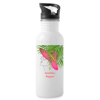 Sunshine Reggae - Water bottle with straw - white - Right