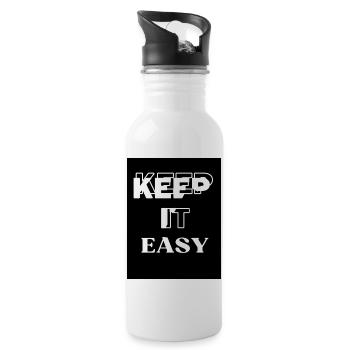 KEEP It EASY - Gourde avec paille intégrée - blanc - Droite