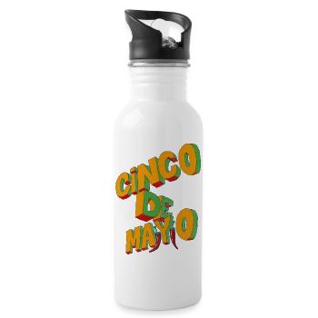 Conco de Mayo - Gourde avec paille intégrée - blanc - Droite