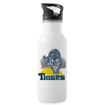 Tiger - Trinkflasche mit integriertem Trinkhalm - Weiß - Rechts