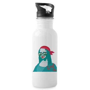 Cool Lisa - Trinkflasche mit integriertem Trinkhalm - Weiß - Rechts