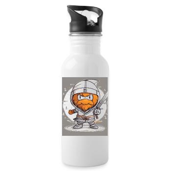 Ginger Ninja 3 - Water bottle with straw - white - Right