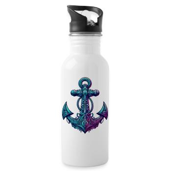 An Anchor - Water bottle with straw - white - Right